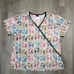 Tinker Bell Scrub Top
